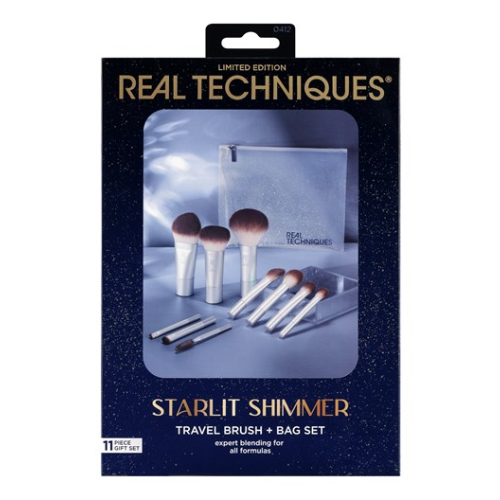 REAL TECHNIQUES  Limited Edition Starlit Shimmer Travel Brush + Bag Set,REAL TECHNIQUES , เซ็ต แปรง REAL TECHNIQUES , แปรงแต่งหน้า REAL TECHNIQUES , ซื้อ REAL TECHNIQUES , REAL TECHNIQUES ราคา , REAL TECHNIQUES รีวิว